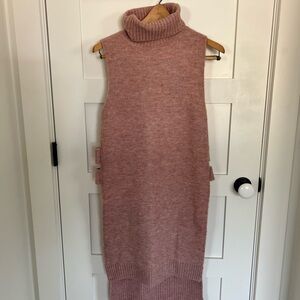 bishop + young Blush Knit Turtleneck Dress